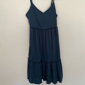 Blue mini tiered dress
